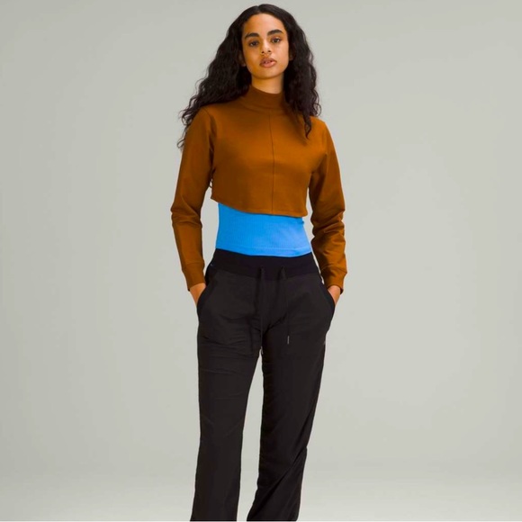 New Lululemon LA Reversible Mock Neck size 10 in Copper Brown NWT - Picture 5 of 10